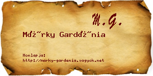 Márky Gardénia névjegykártya